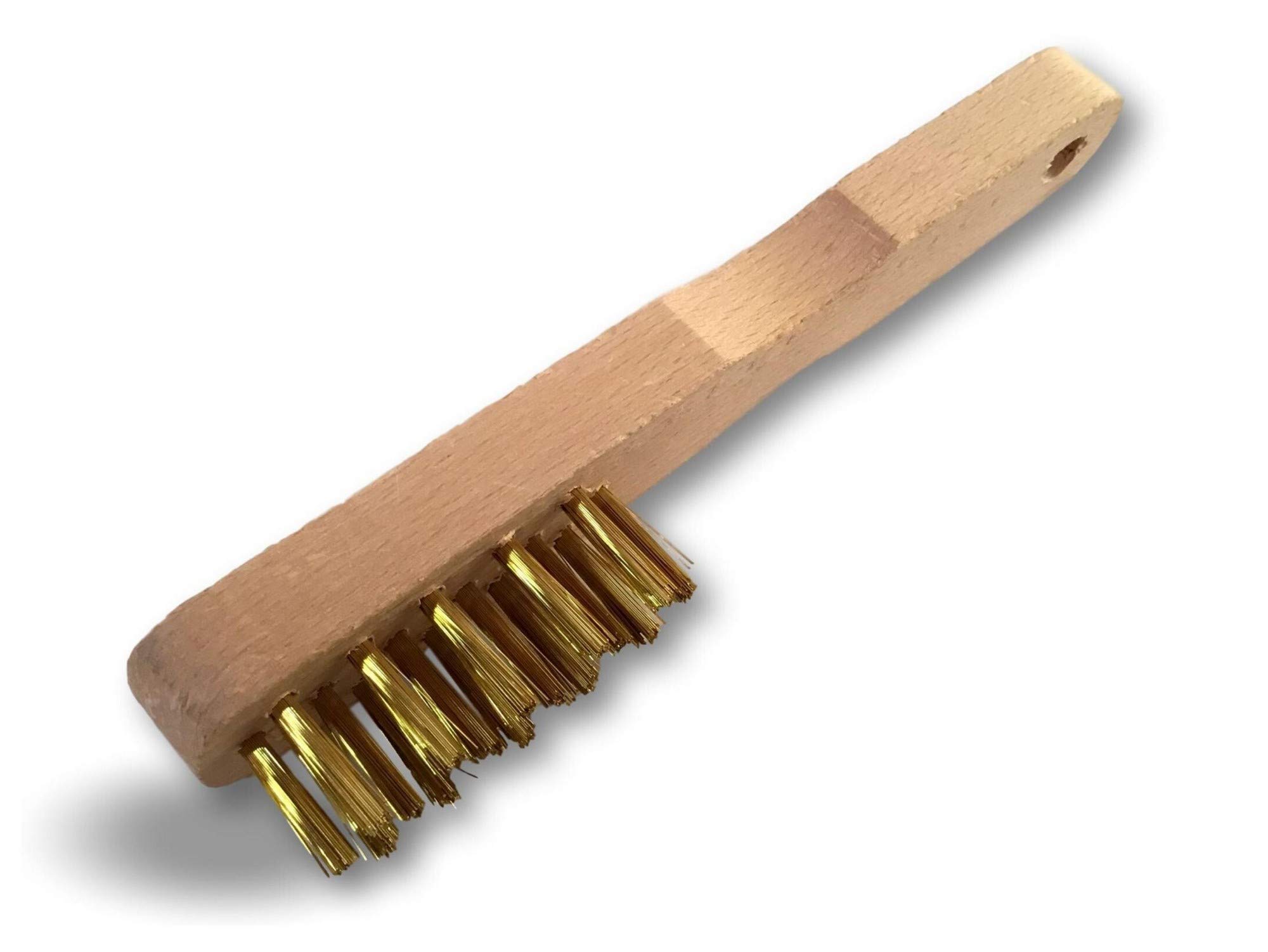 kibros-brosse-bougie-laiton-16-trous-manche-bois-unit image 1