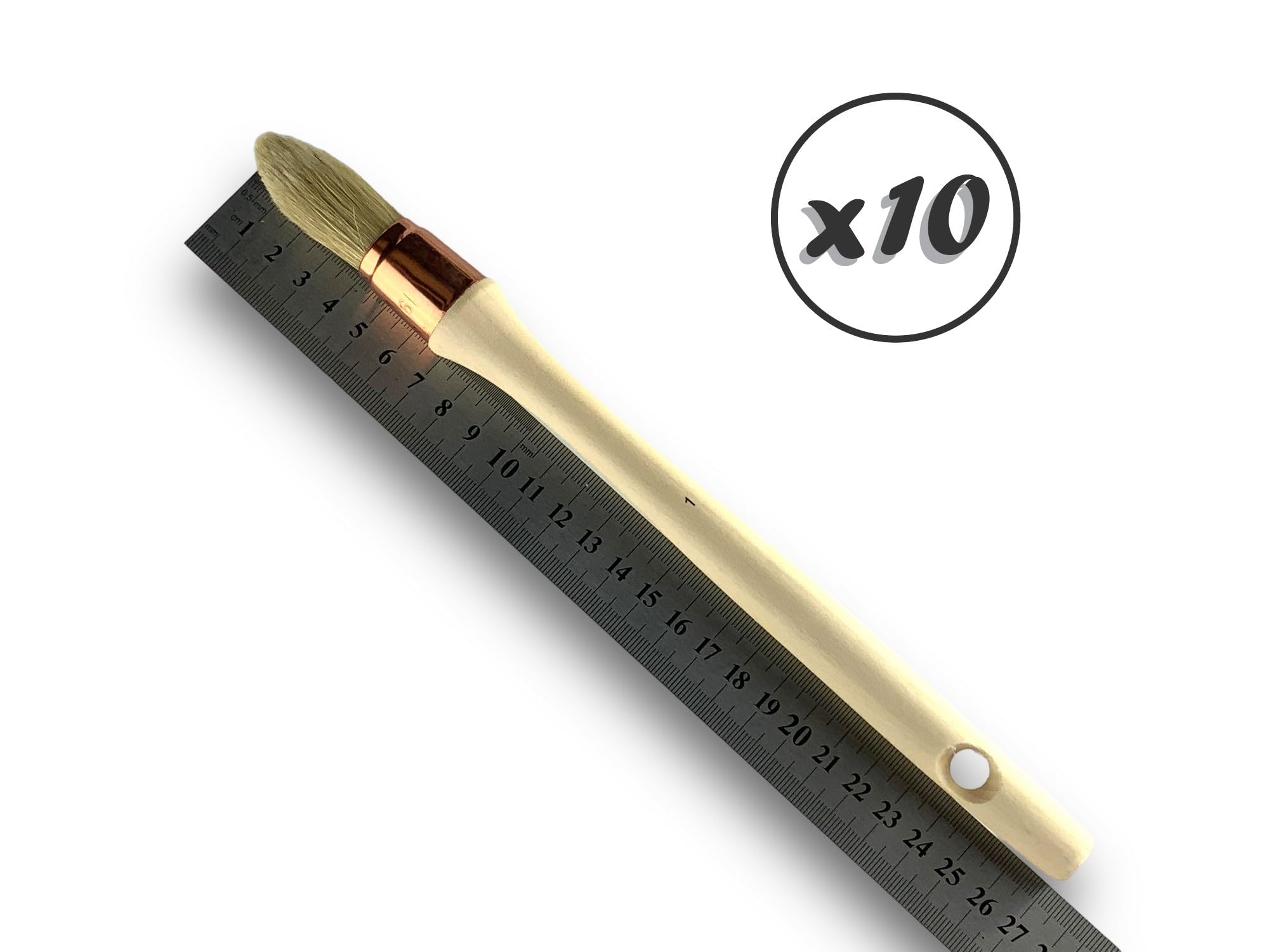 kibros-lot-10-pinceaux-pouce-rechampir-soie-blanche-19-mm image 6