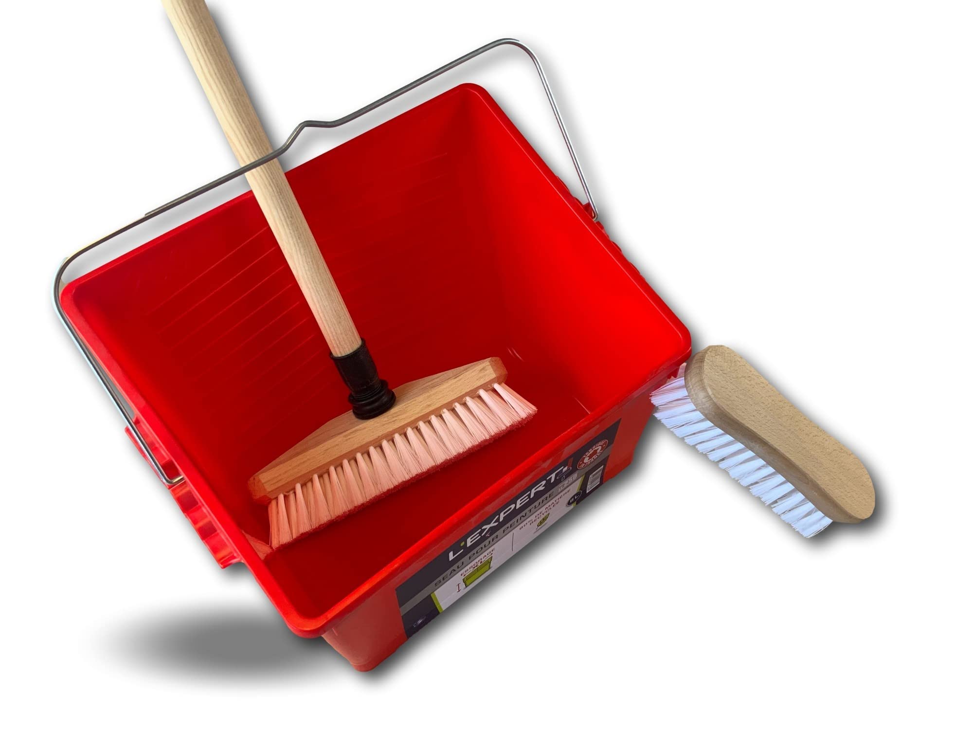 kibros-balai-lave-pont-balai-brosse-ppl-blanc-manche-bois-seau image 4