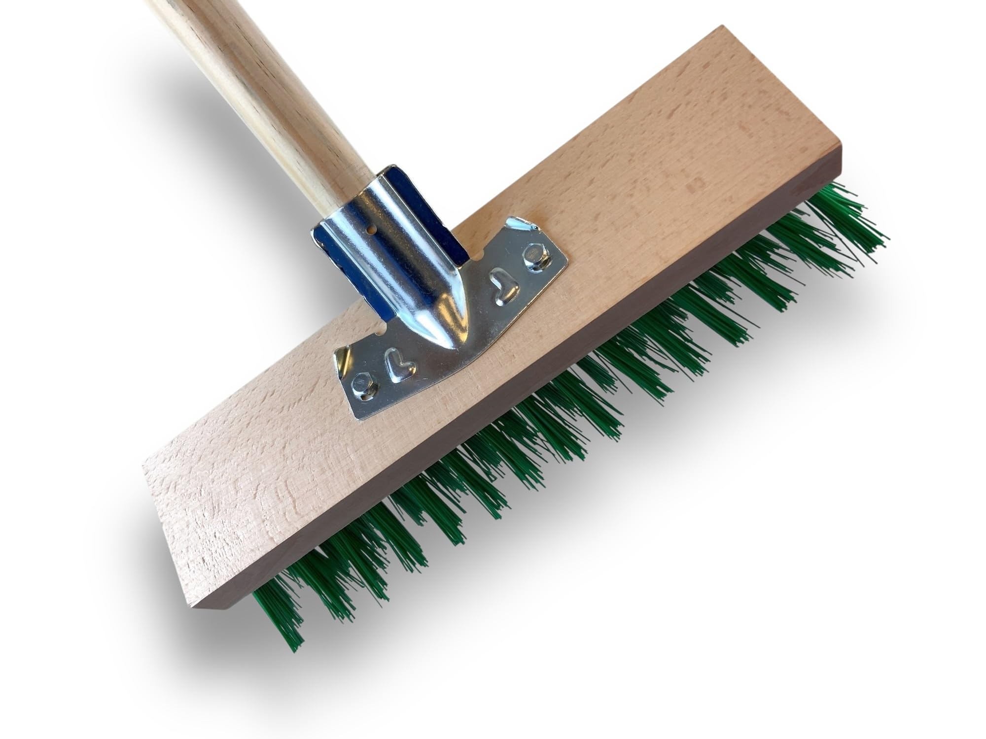 kibros-balai-cantonnier-32-cm-pvc-vert-balai-manche-bois-1-40-m image 5
