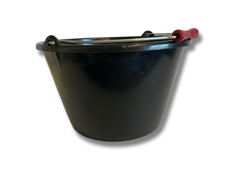 kibros-seau-veau-15l-plastique-noir-anse-m-tal image 2