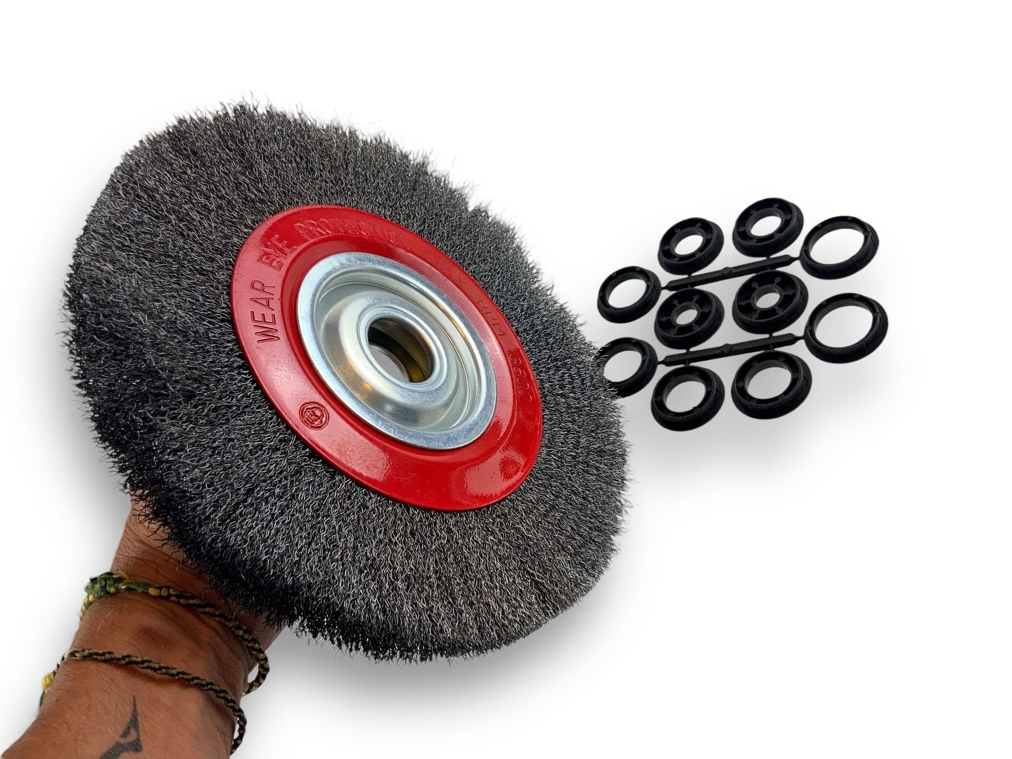 kibros-brosse-circulaire-touret-acier-250mm-2-rangs-fil-dur image 3