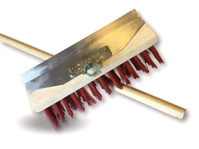 kibros-balai-cantonnier-32-cm-racloir-avec-manche image 1