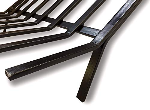 kibros-grille-porte-b-ches-acier-forg-8-barreaux-60x47-cm image 8