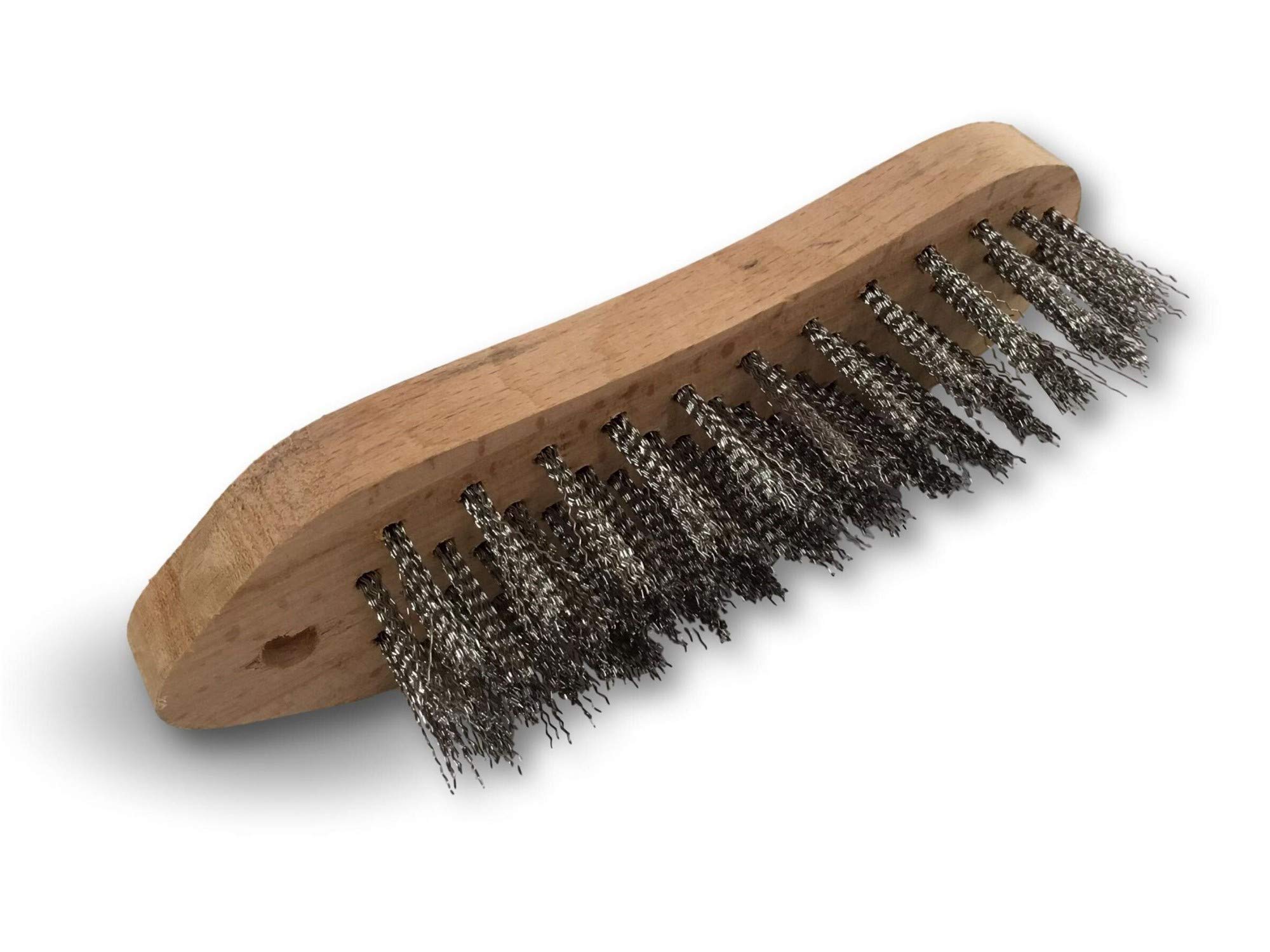kibros-31i5-brosse-violon-inox-5-rangs-manche-bois image 1