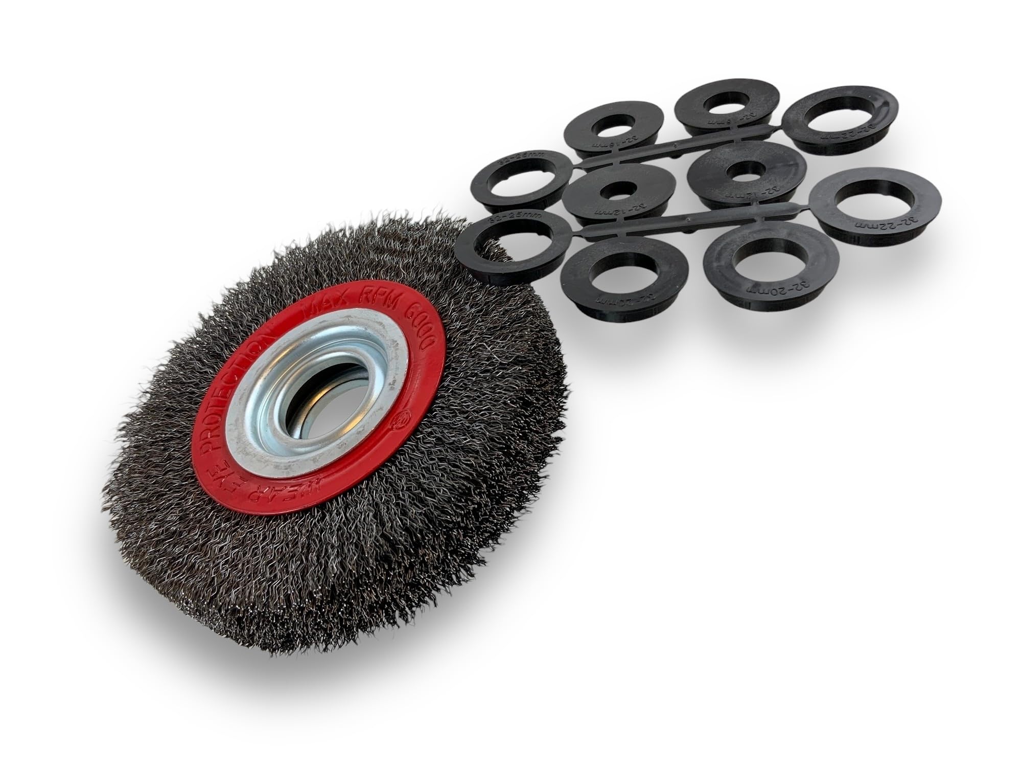 kibros-brosse-circulaire-touret-acier-150-mm-3-rangs-fil-souple image 2
