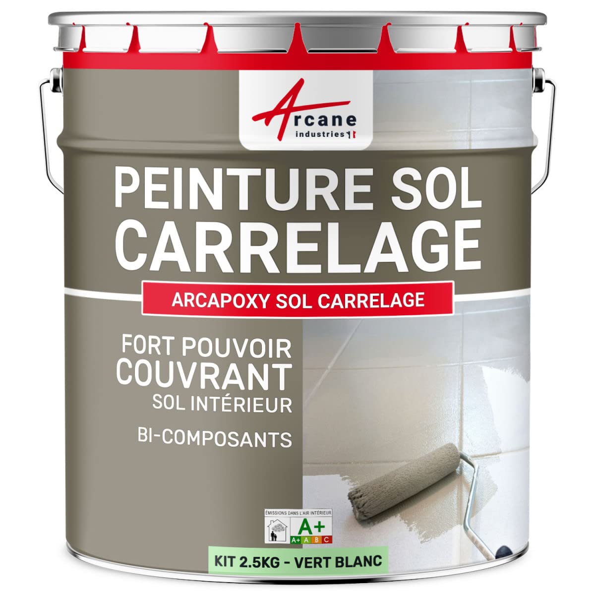 arcane-arcapoxy-peinture-sol-carrelage-1-kg-blanc-ral9003 image 8