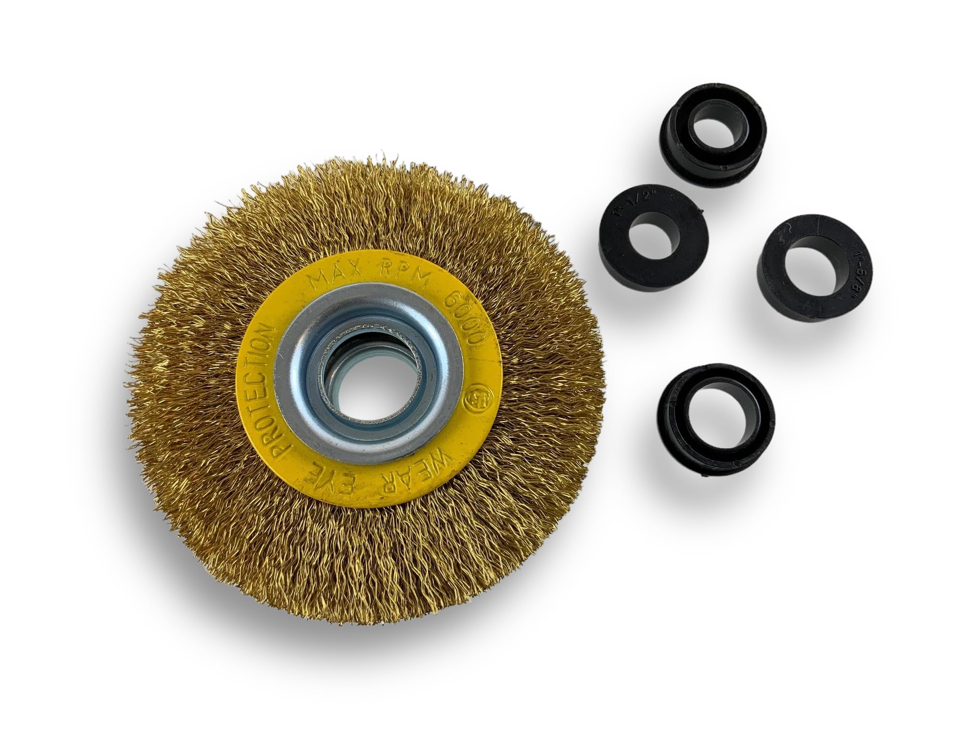 kibros-brosse-circulaire-touret-laiton-100-mm-1-rang-fil-souple image 7