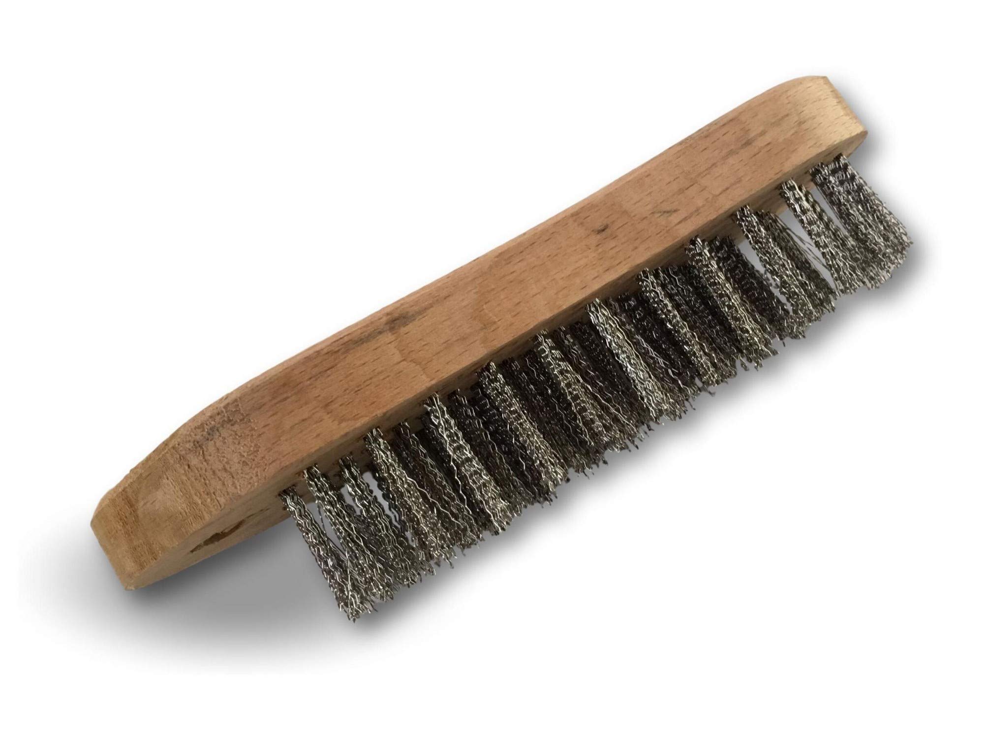 kibros-31i5-brosse-violon-inox-5-rangs-manche-bois image 2