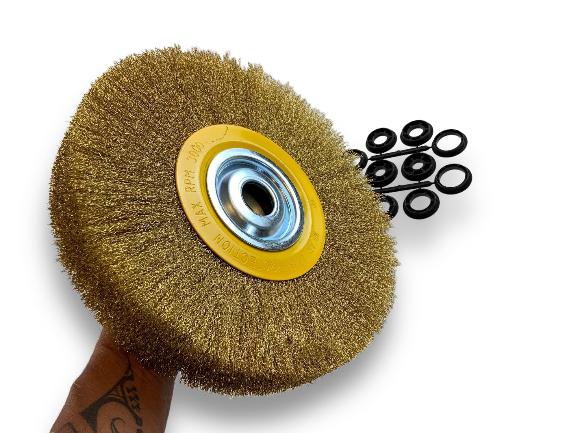 kibros-brosse-circulaire-touret-laiton-dur-300-mm-3-rangs image 3