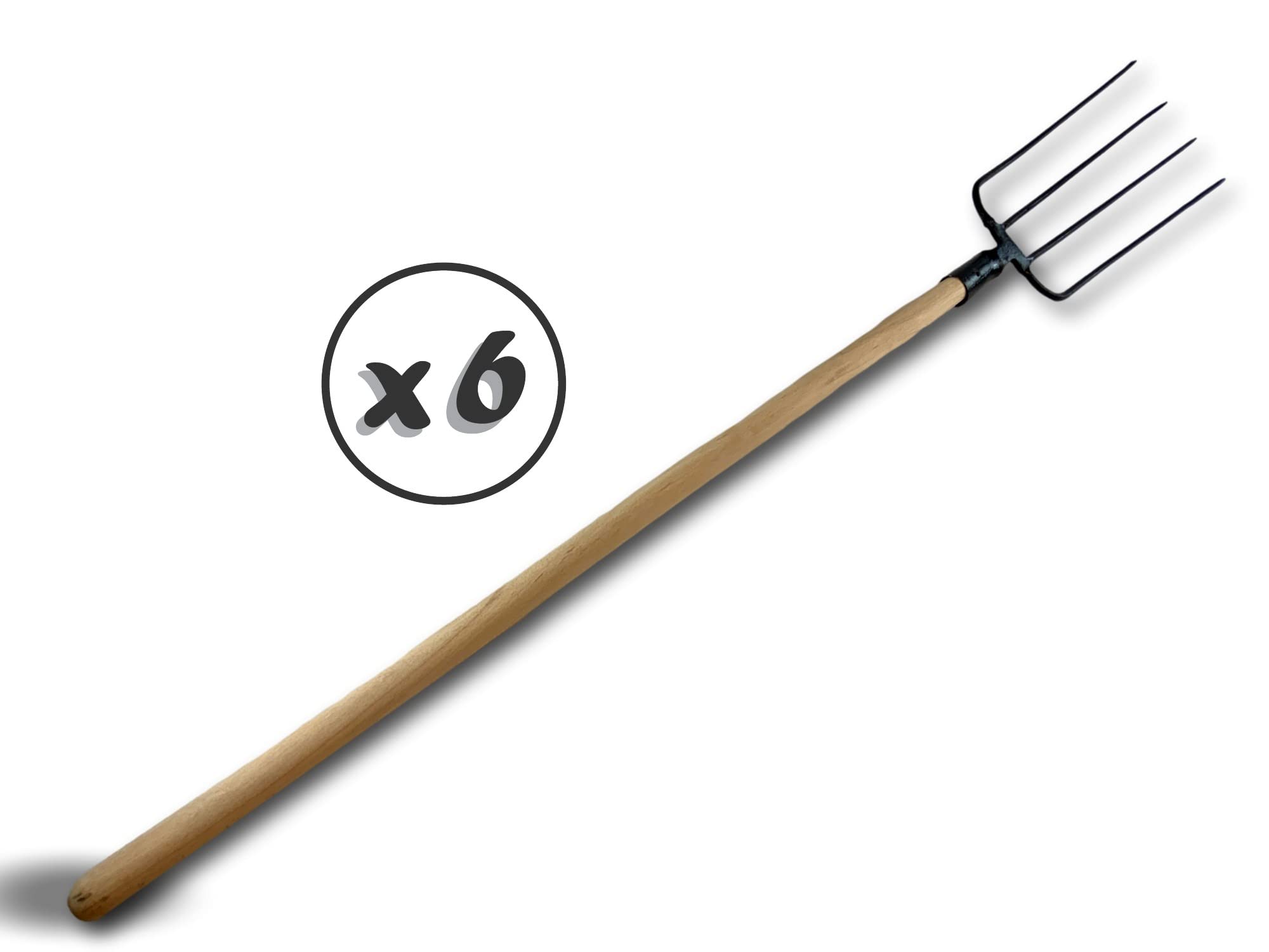 kibros-fourche-4-dents-fines-fumier-manche-120-cm-lot-6-acier image 5