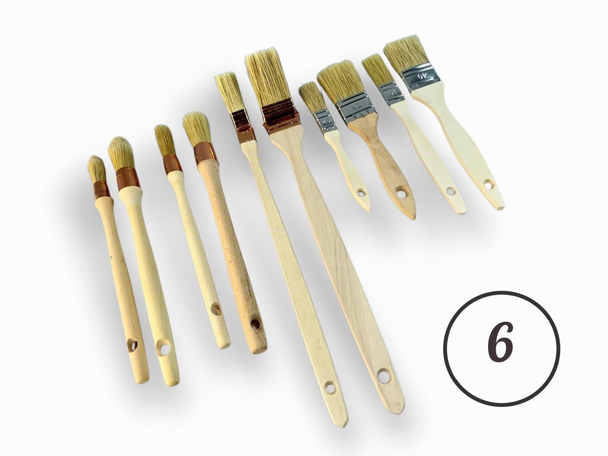 kibros-lot-60-pinceaux-peinture-plats-radiateur-pouce-rechampir image 8