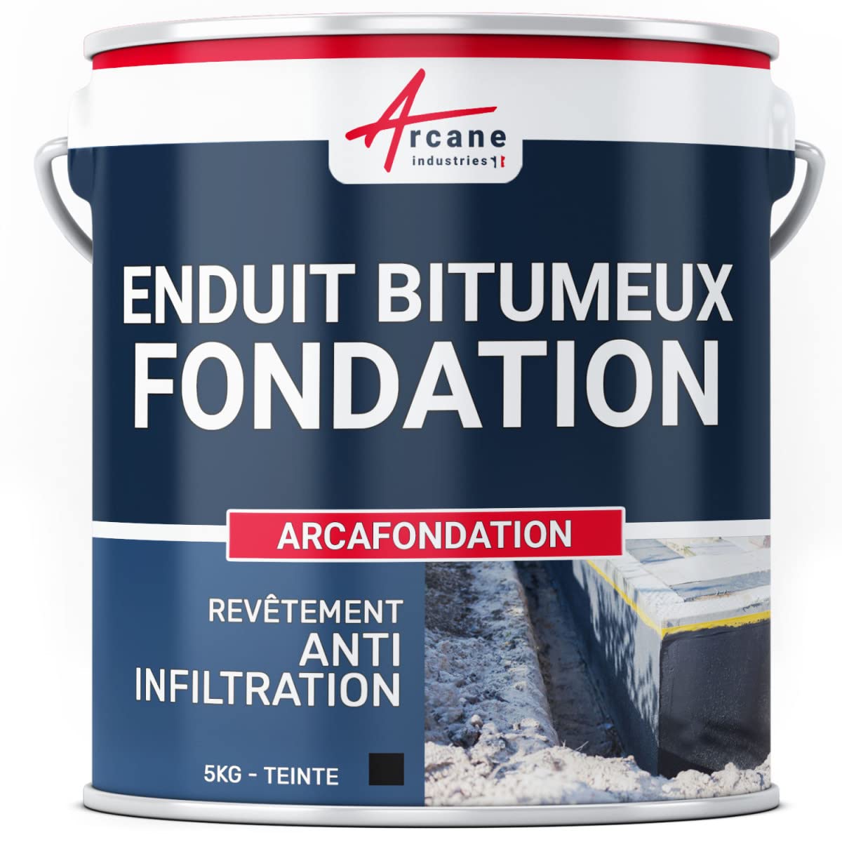 arcane-arcacim-enduit-bitumineux-fondation-5-kg-noir image 1