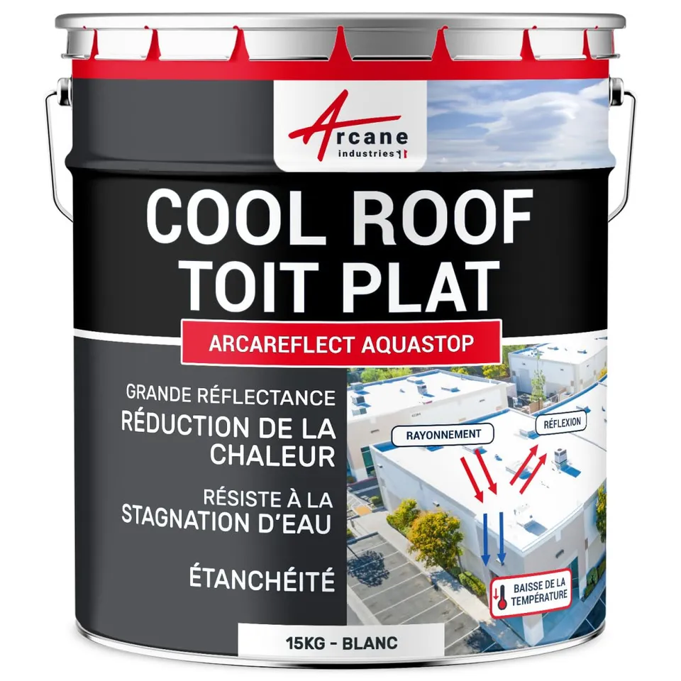 arcane-arcareflect-peinture-toiture-cool-roof-15-kg-blanc image 1