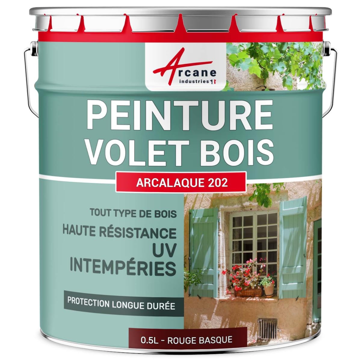 arcane-arcalaque-peinture-volet-bois-2-5-l-bleu-pastel-ral-5024-satin image 7