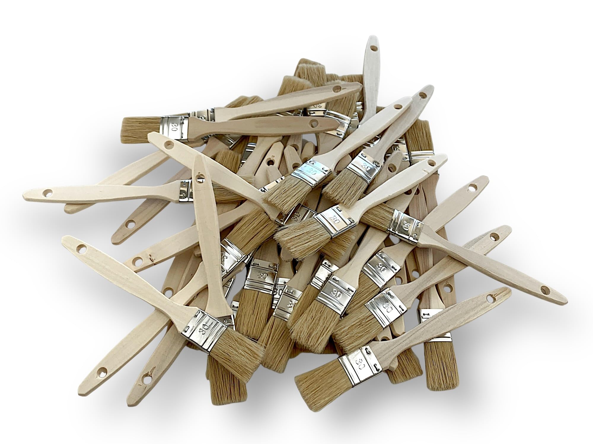 kibros-lot-50-pinceaux-queue-de-morue-soie-30-mm image 2