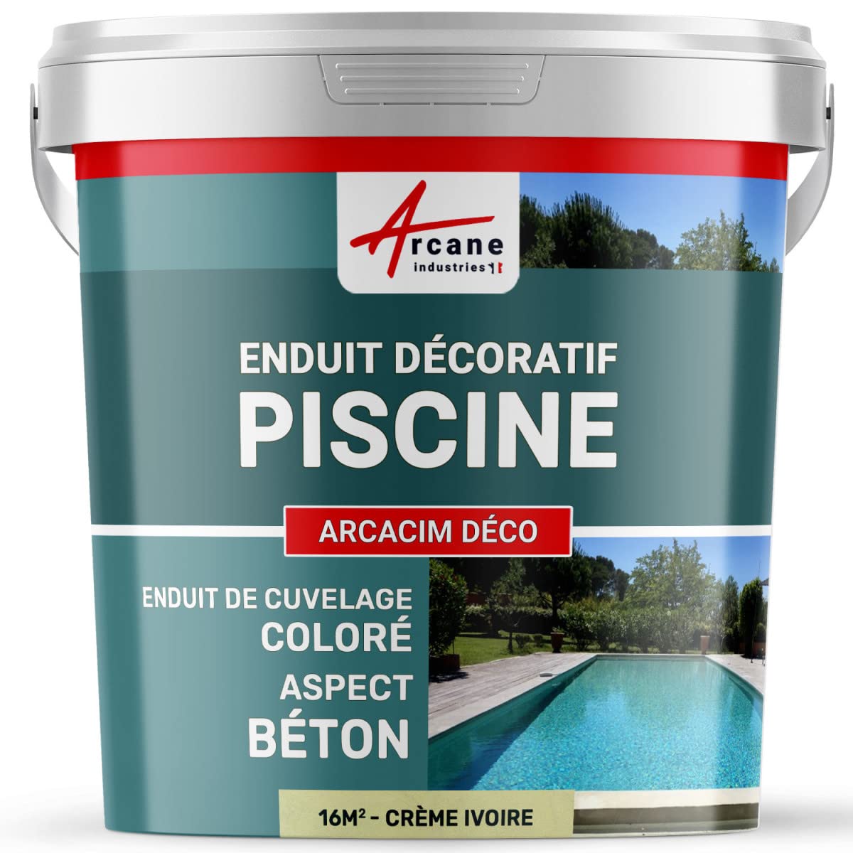 arcane-arcacim-enduit-piscine-b-ton-cir-16-m-caramel-marron image 6