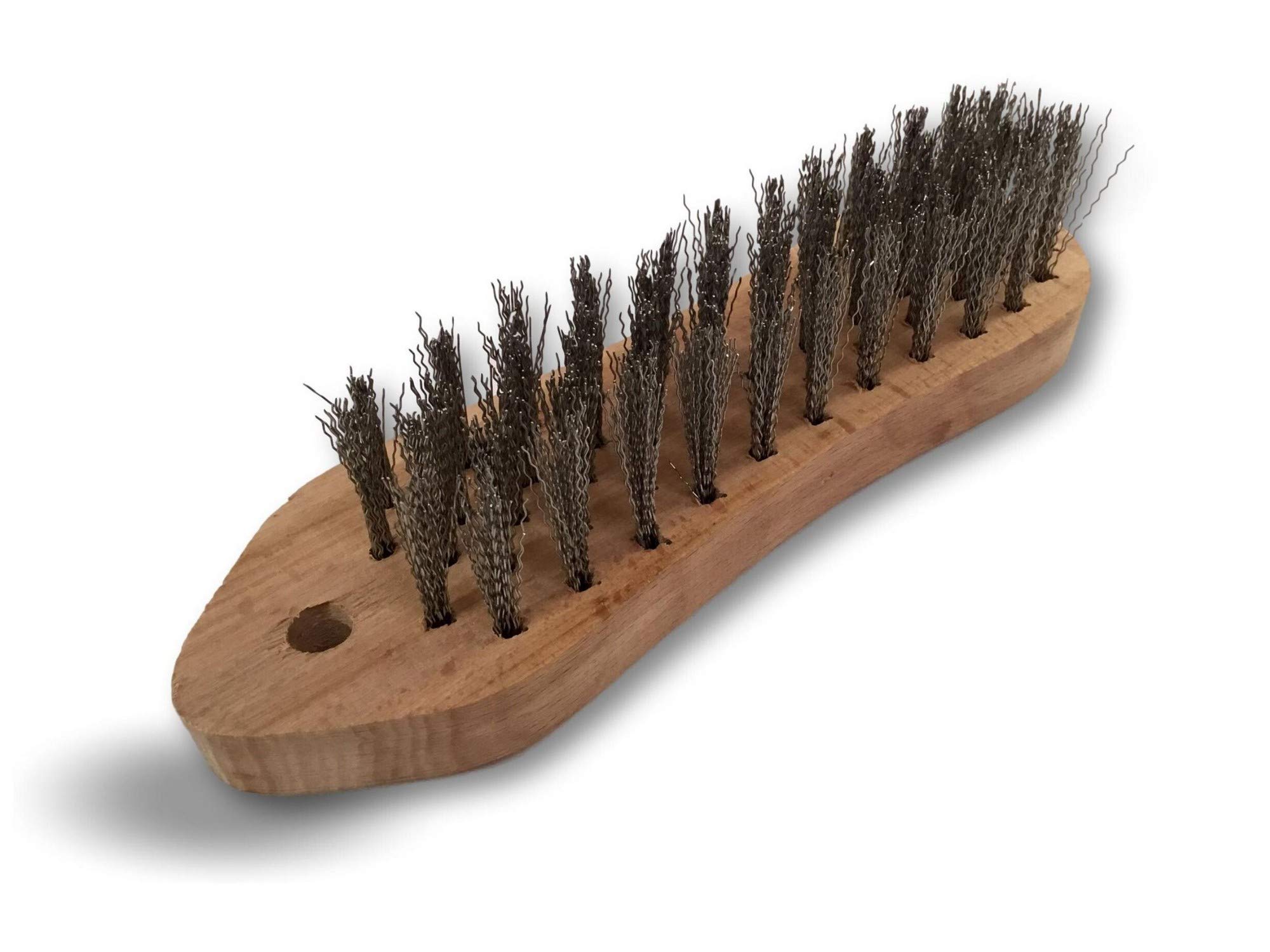 kibros-31i5-brosse-violon-inox-5-rangs-manche-bois image 3
