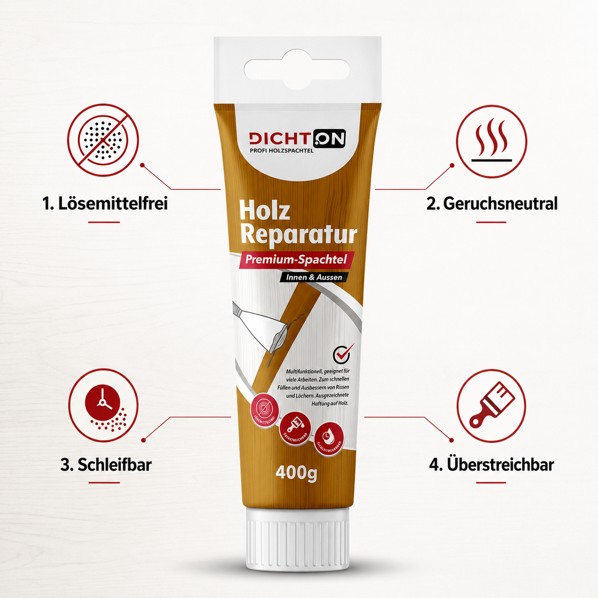 bekateq-spachtel-d-69w-mastic-bois-blanc-400-g-int-rieur-ext-rieur image 3