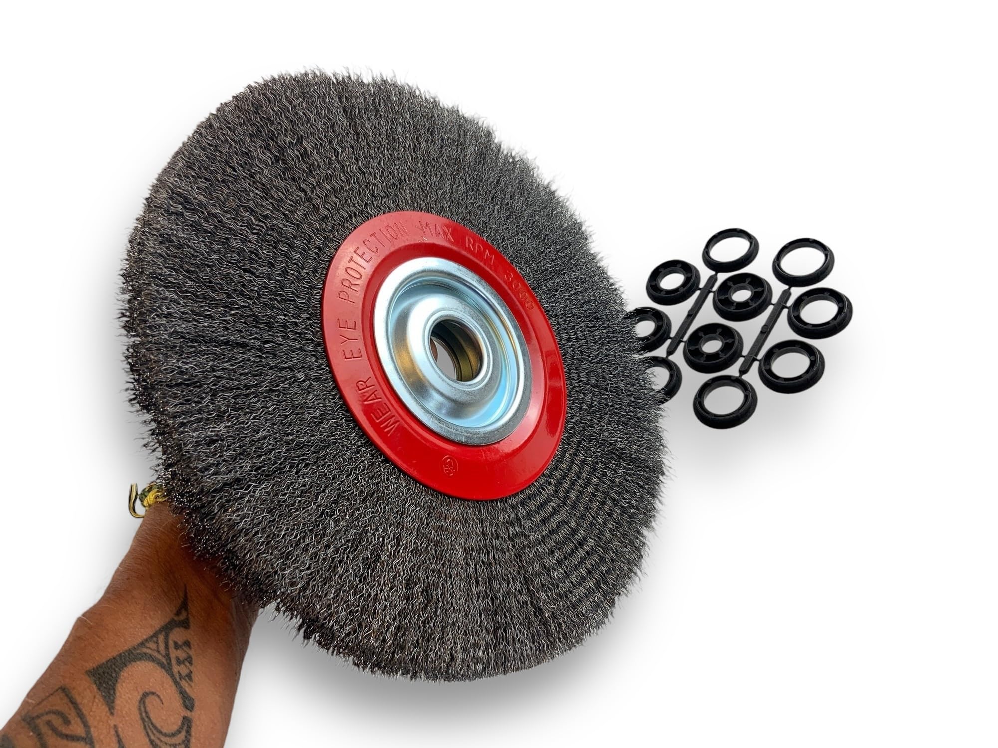 kibros-brosse-circulaire-touret-acier-souple-300-mm-2-rangs image 3