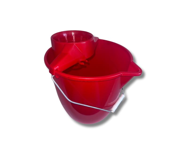 kibros-kit-lave-sol-seau-essoreur-12-l-mop-rouge image 3