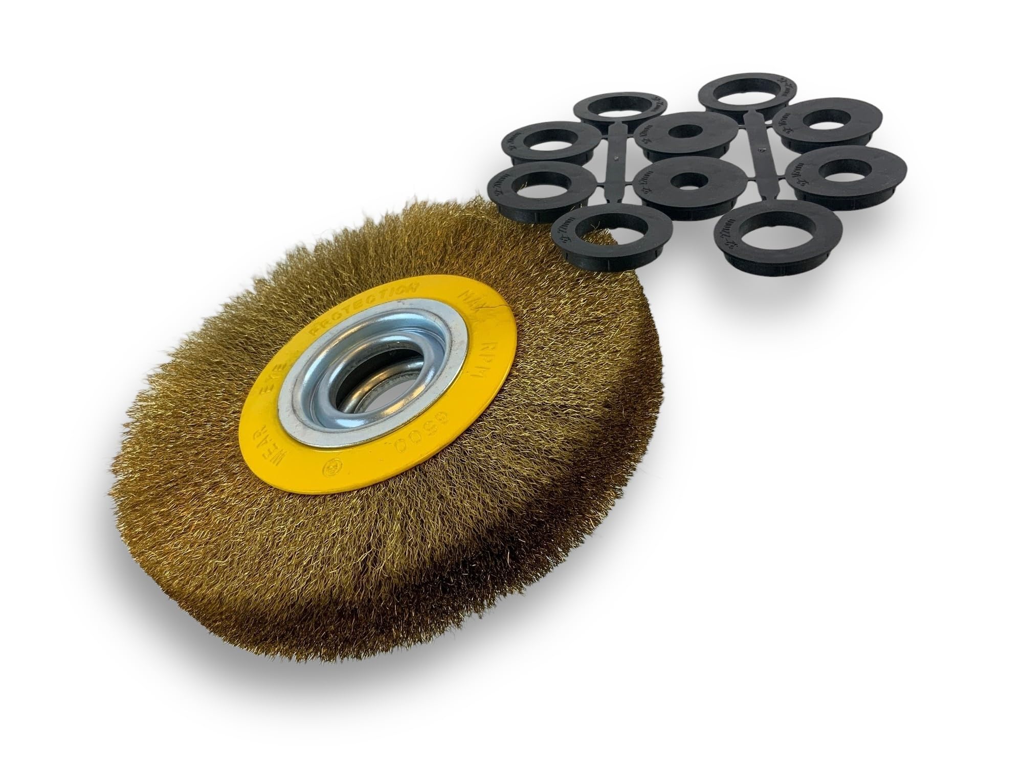 kibros-brosse-circulaire-touret-laiton-souple-175-mm-3-rangs image 2