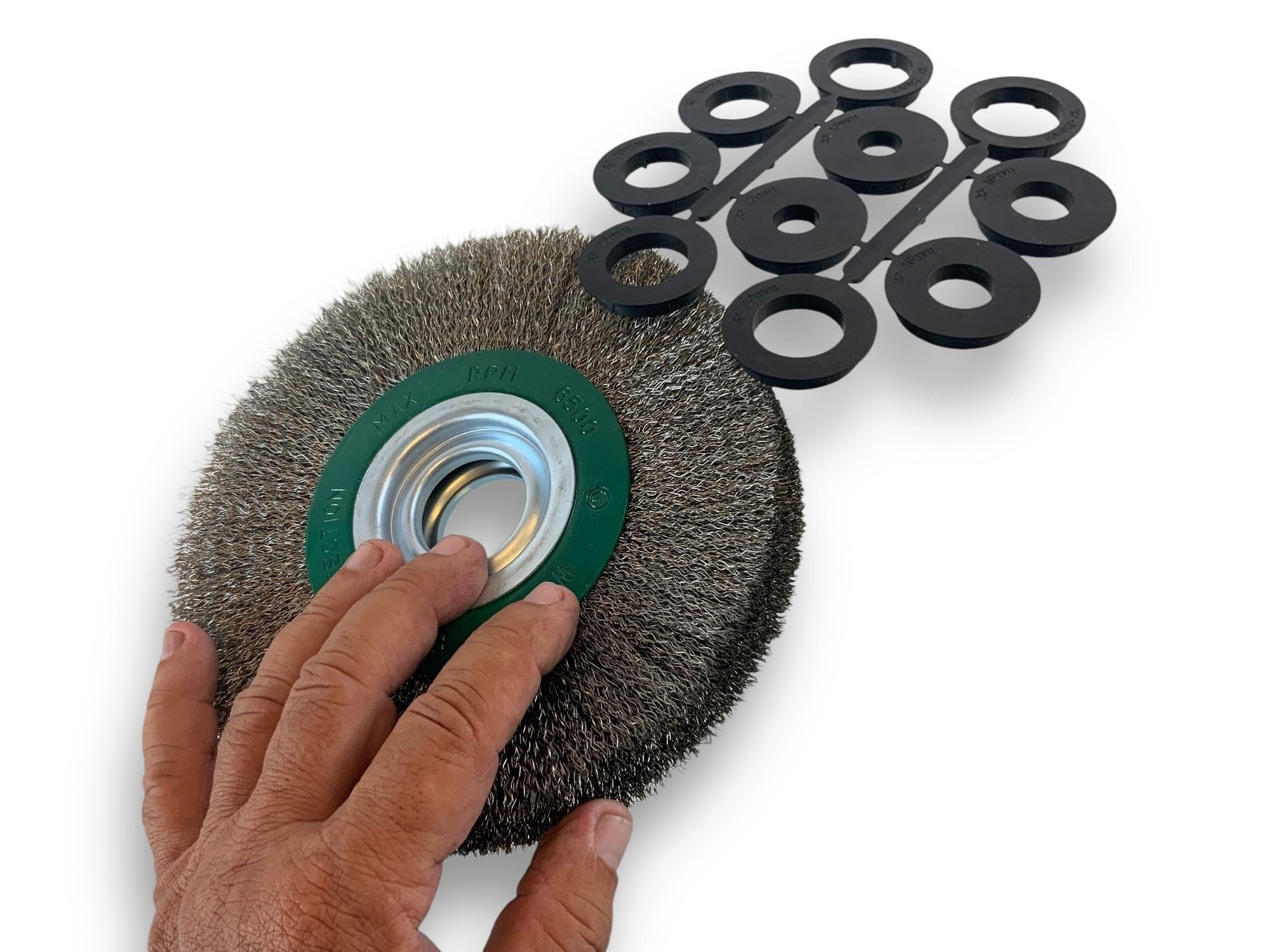 kibros-brosse-circulaire-touret-inox-dur-175-mm-2-rangs-x1 image 4