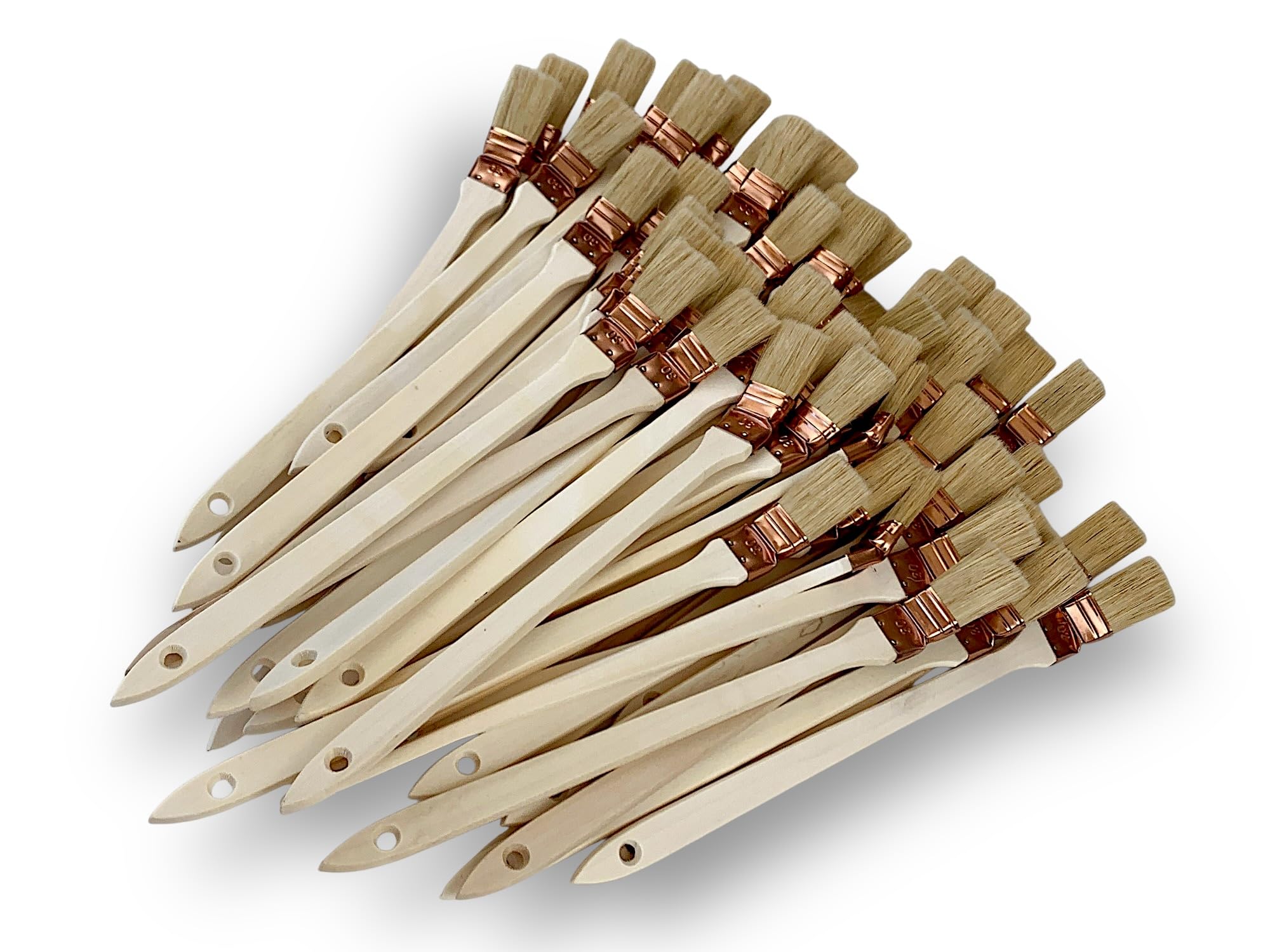 kibros-travaux-peinture-lot-50-pinceaux-radiateur-coud-s-30-mm-soie-blanche image 2