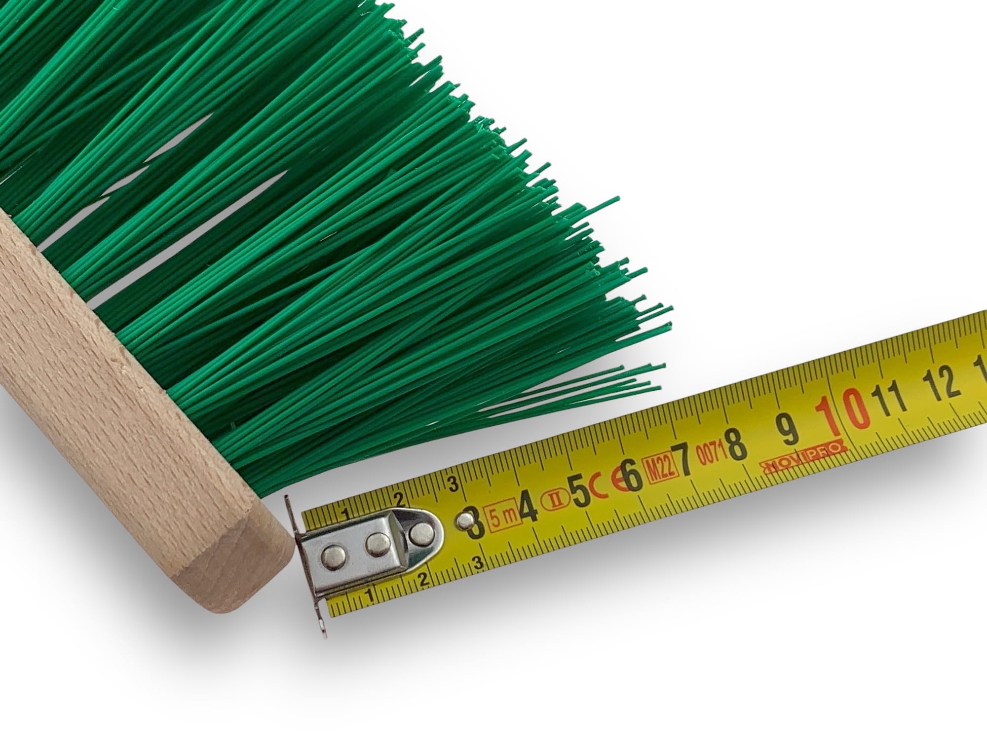 kibros-balais-lot-10-balayettes-jardin-pvc-vert-manche-bois-29cm image 8