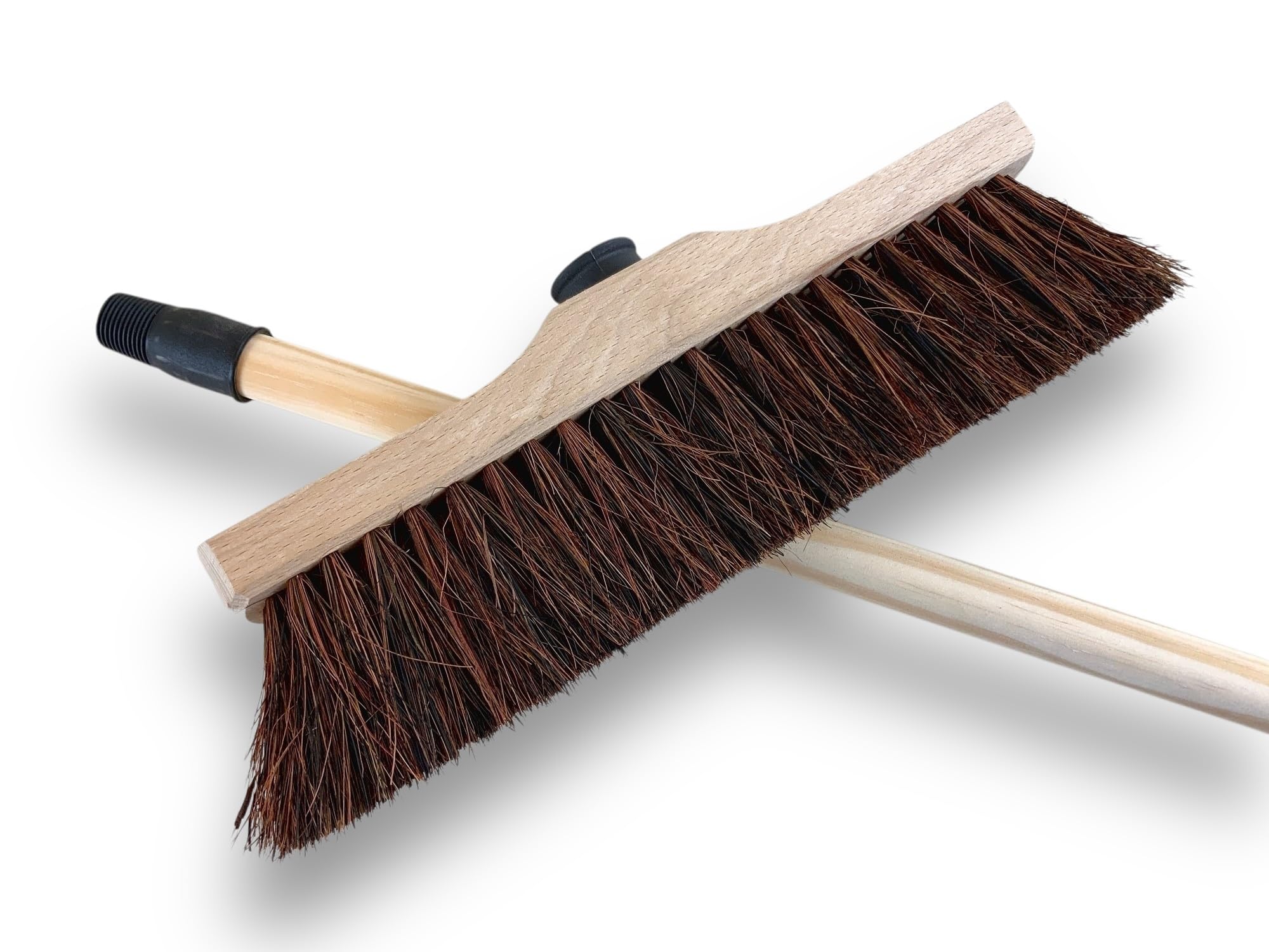 kibros-balai-jardinage-droit-30-cm-arenga-balai-manche-bois-1-40-m image 2