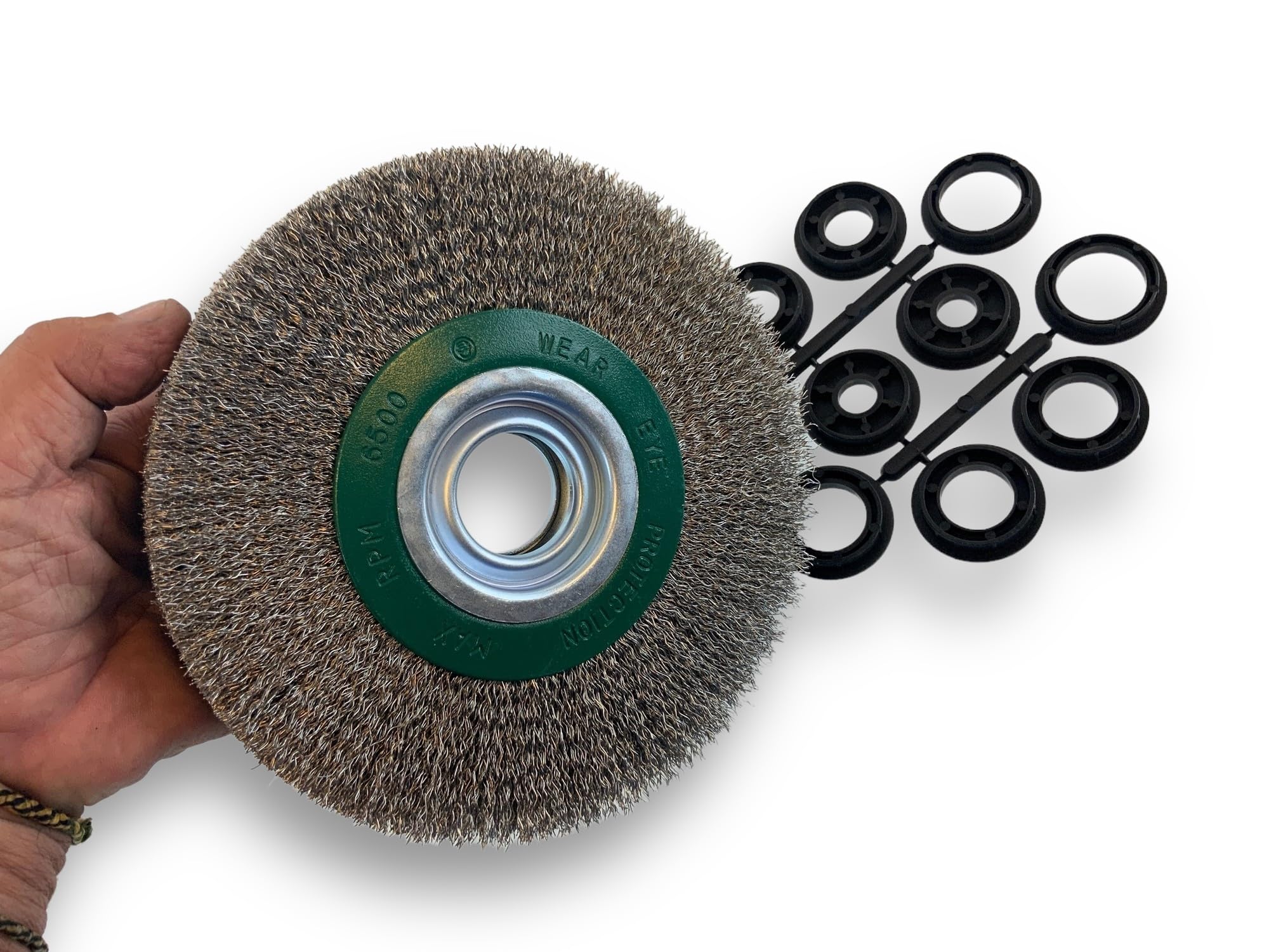 kibros-brosse-circulaire-touret-inox-dur-175-mm-2-rangs-x1 image 3