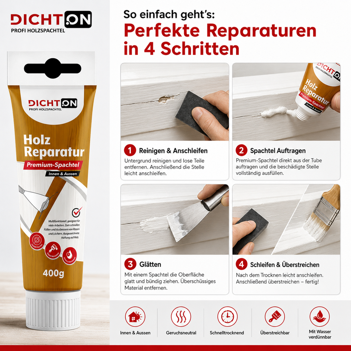 bekateq-spachtel-d-69w-mastic-bois-blanc-400-g-int-rieur-ext-rieur image 4