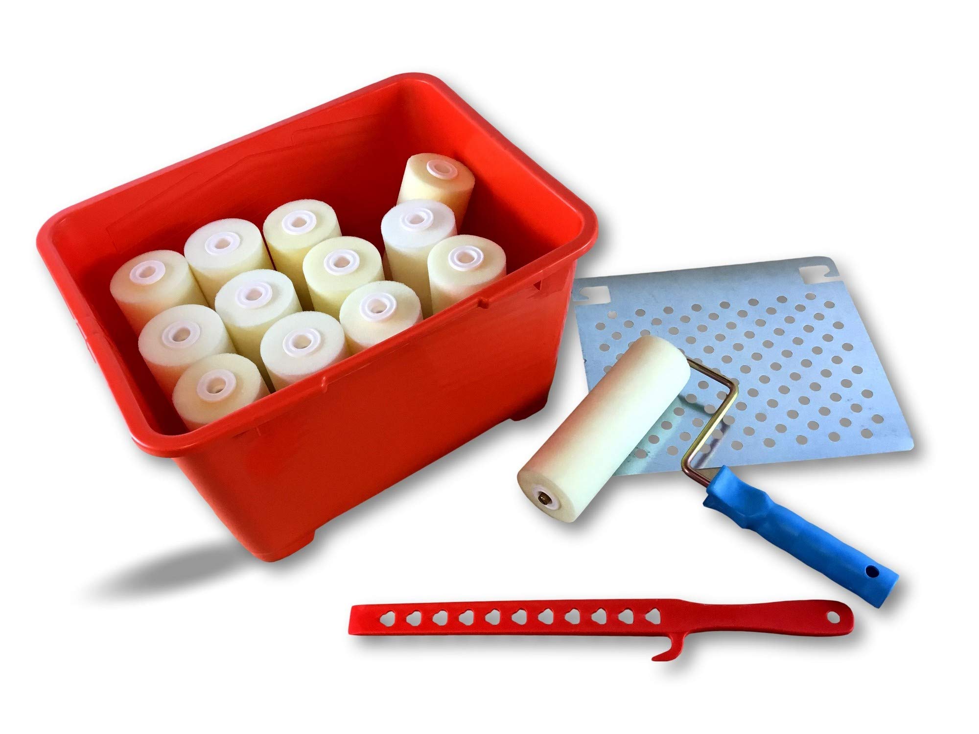 kibros-peinture-ensemble-13-rouleaux-mousse-seau-14-l image 2