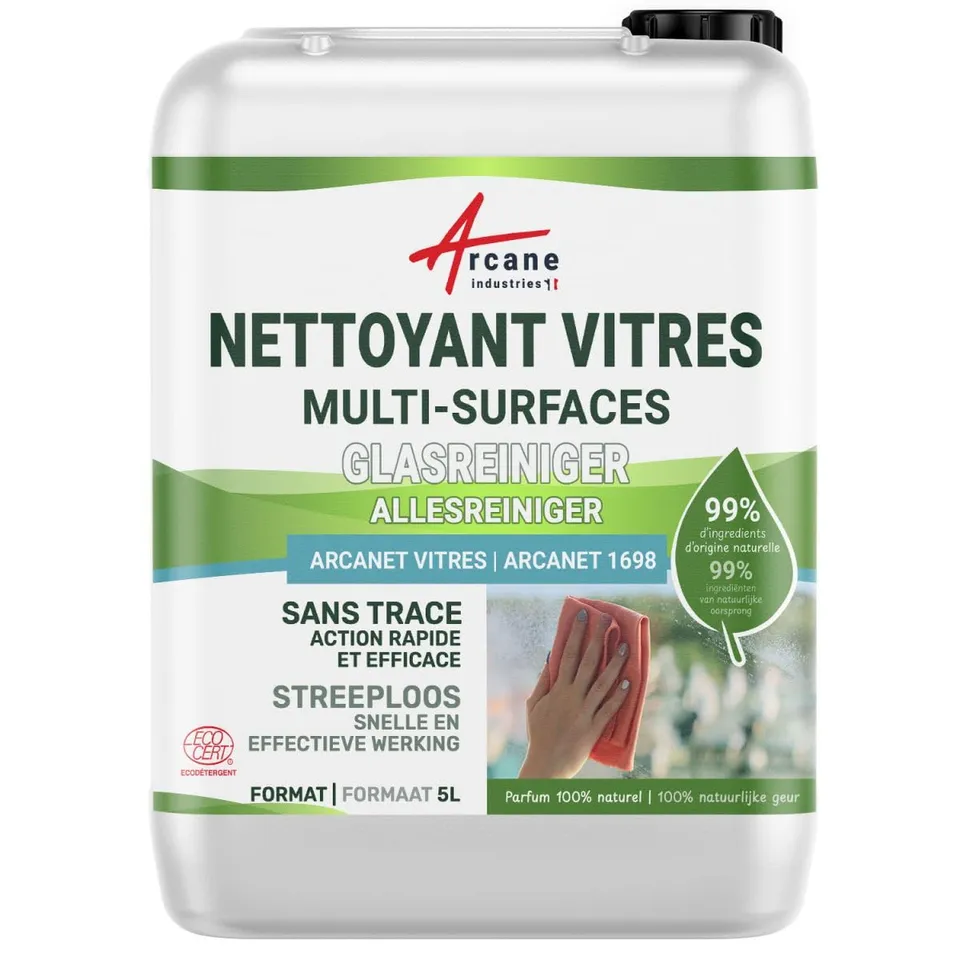 arcane-arcanet-nettoyant-vitres-5-l-menthe-eucalyptus-sans-traces image 1