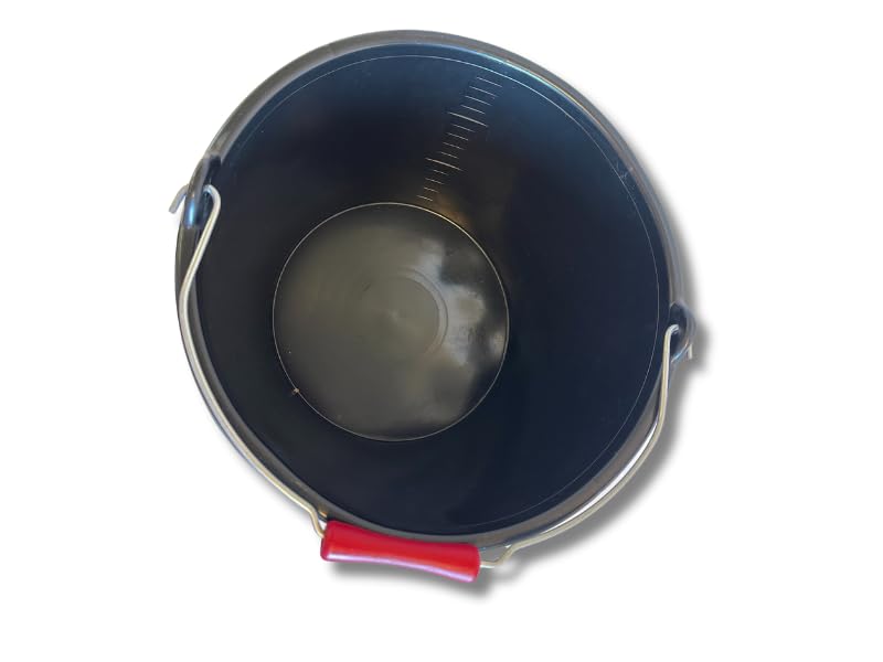 kibros-seau-veau-15l-plastique-noir-anse-m-tal image 3