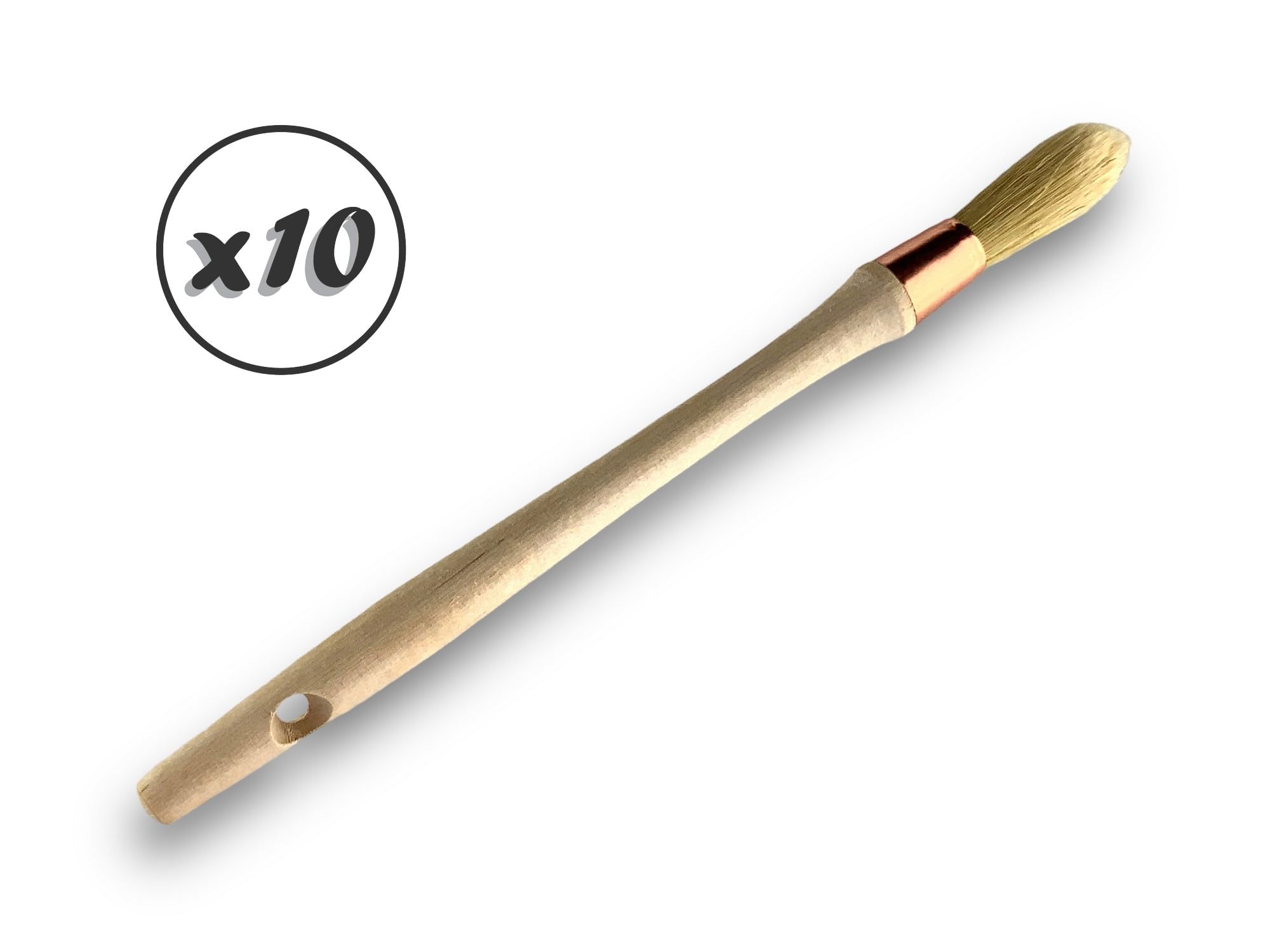 kibros-lot-10-pinceaux-pouce-rechampir-soie-15-mm-peinture image 4