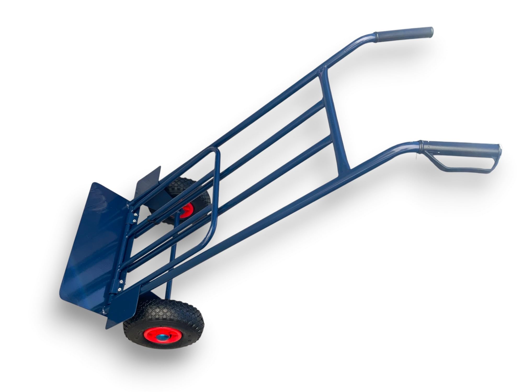 kibros-jardinage-chariot-diable-bleu-180-kg-plateau-pivotant image 2