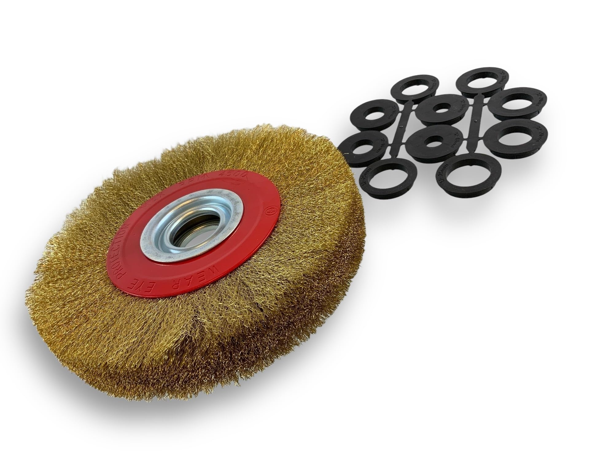 kibros-brosse-circulaire-laiton-200-mm-2-rangs-souple image 2