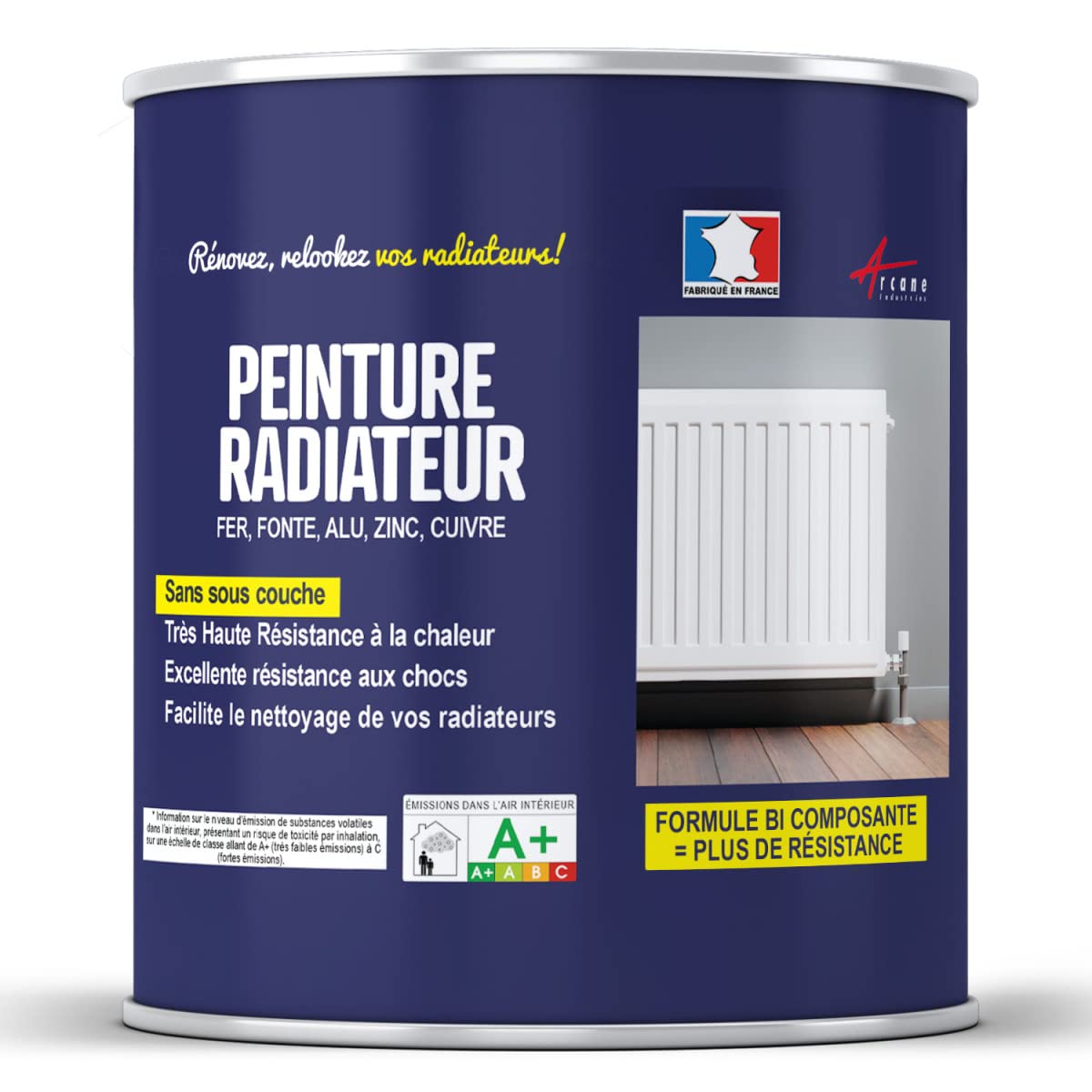 arcane-arcadeco-peinture-radiateur-1-kg-telegris-4-ral-7047 image 3