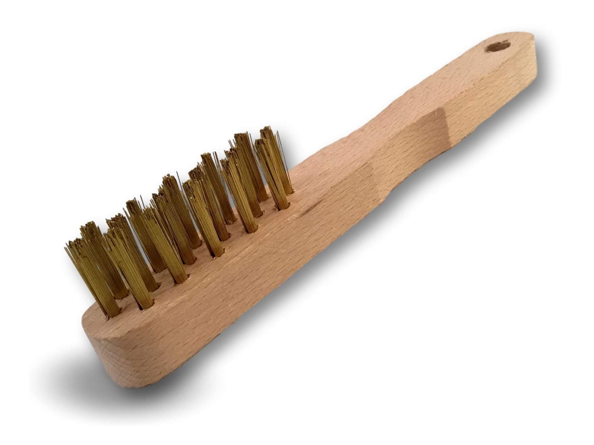 kibros-brosse-bougie-laiton-16-trous-manche-bois-unit image 2