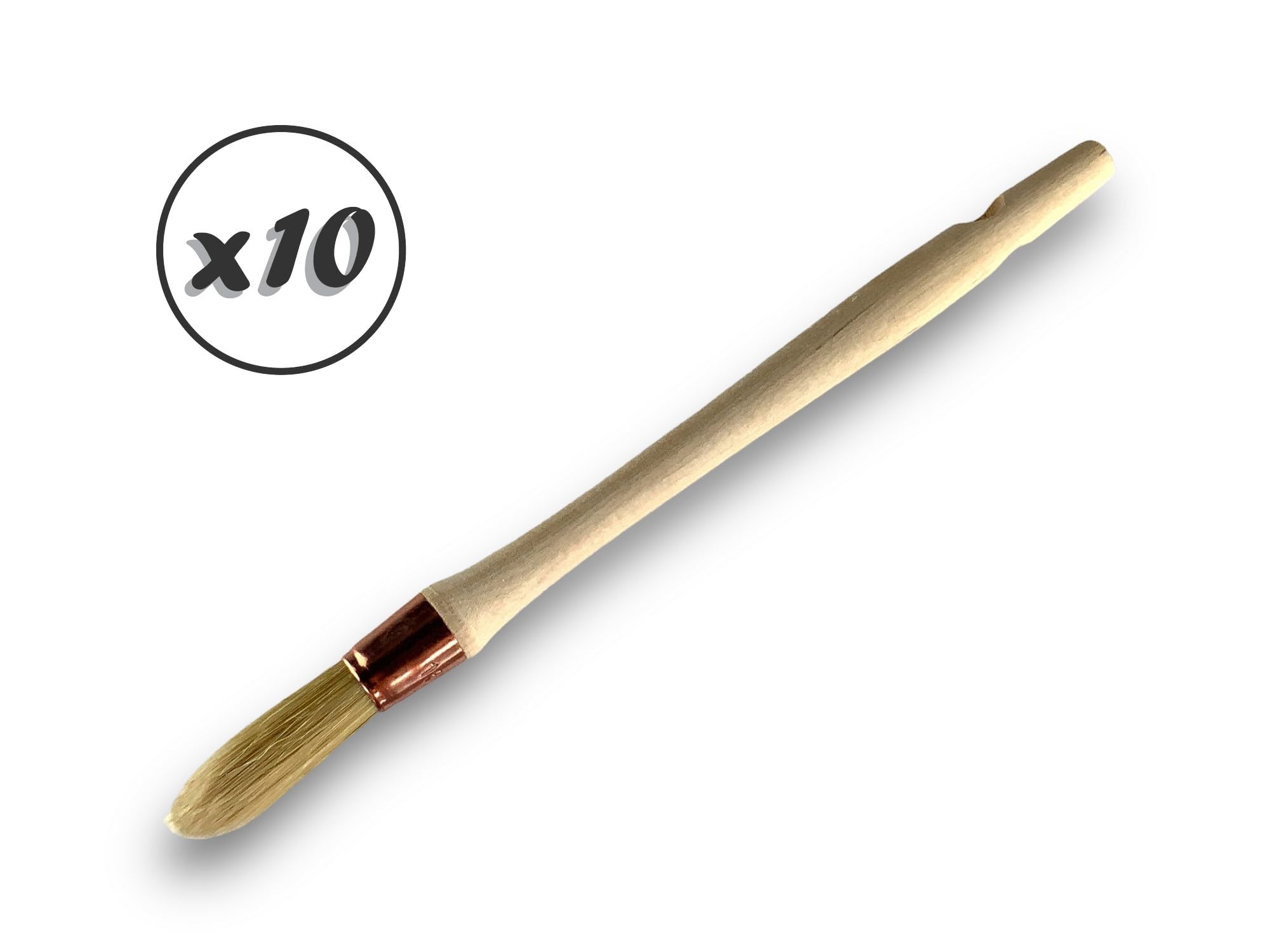 kibros-lot-10-pinceaux-pouce-rechampir-soie-15-mm-peinture image 2