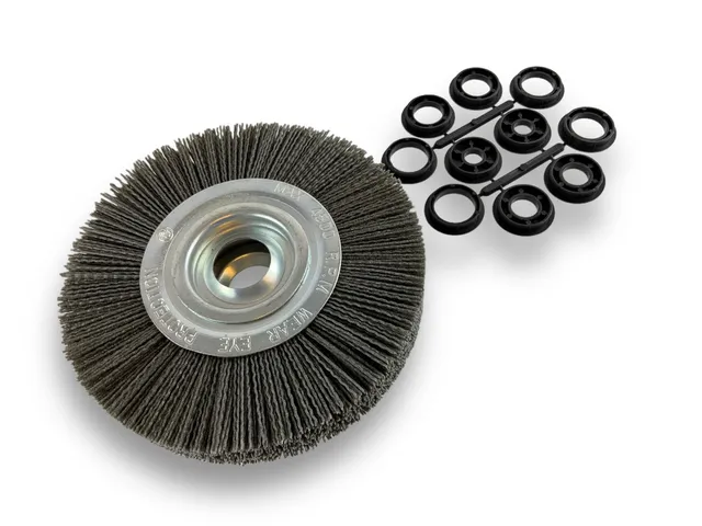 kibros-brosse-circulaire-touret-nylon-grain-80-200-mm-3-rangs-x1 image 1