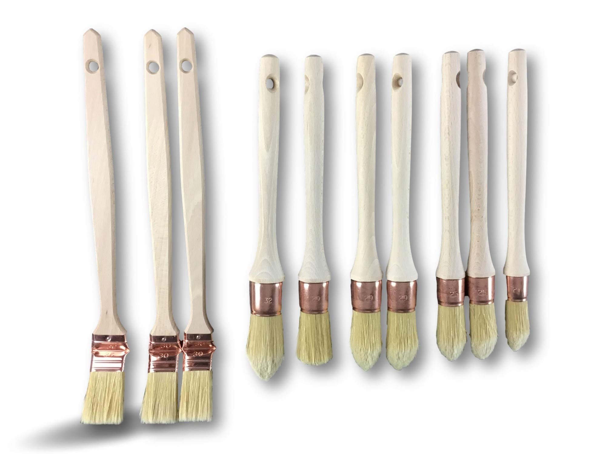 kibros-travaux-de-peinture-pack-10-pinceaux-rechampir-plats-france image 1