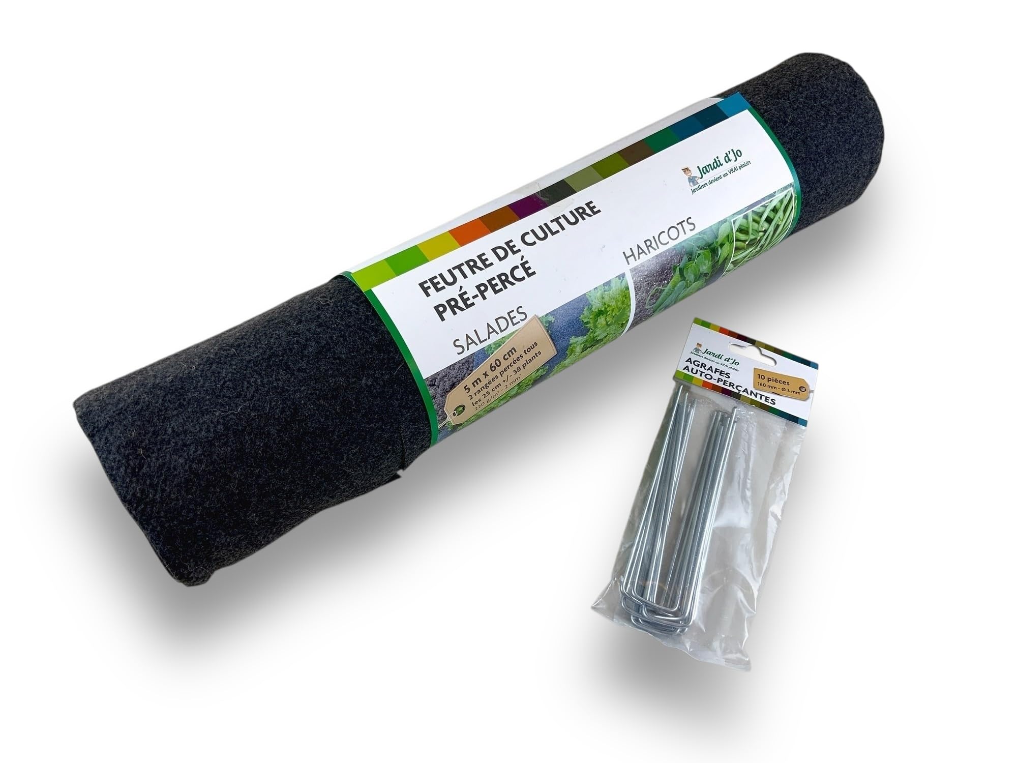 kibros-jardinage-kit-culture-salades-haricots-feutre-5x0-6m-38-trous image 2