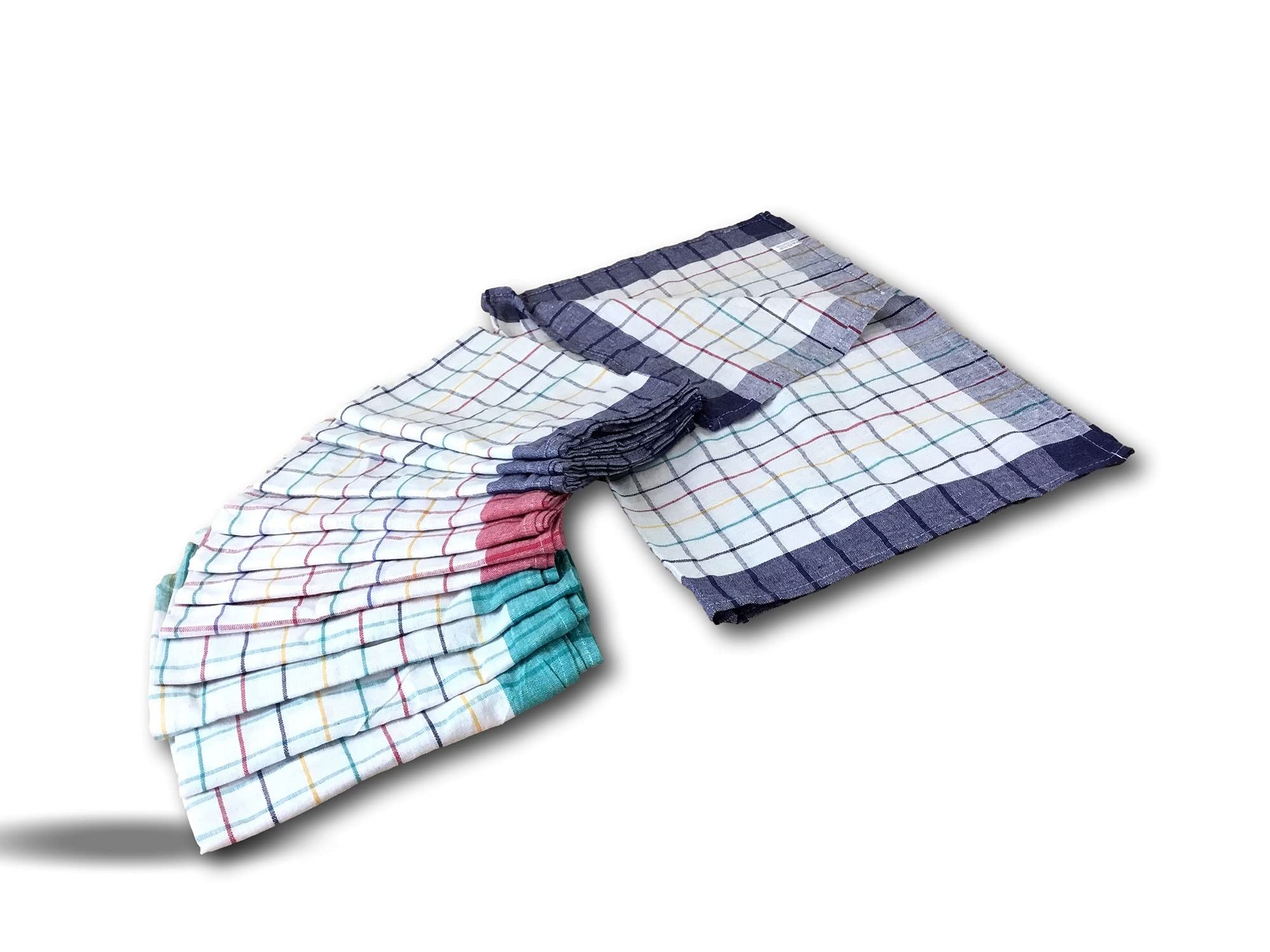 kibros-m-nage-maison-torchon-carreaux-coton-50x70-cm-lot-12-doux image 2