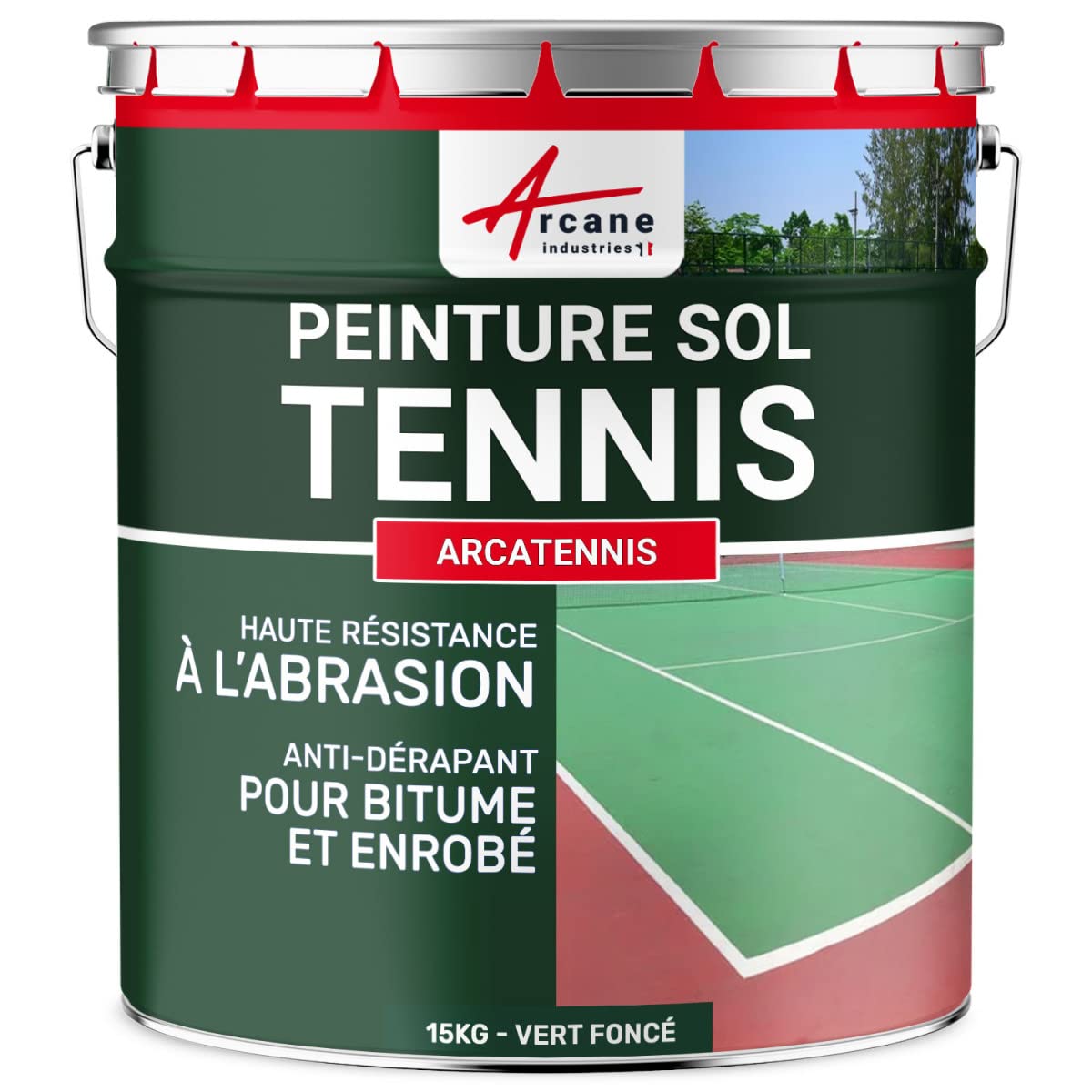 arcane-solthane-peinture-court-de-tennis-15-kg-rouge-tennis image 8