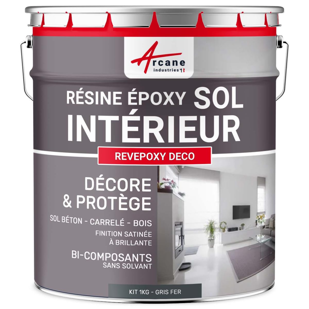 arcane-arcapoxy-peinture-poxy-sol-1-kg-beige-gris-ral-1019 image 7