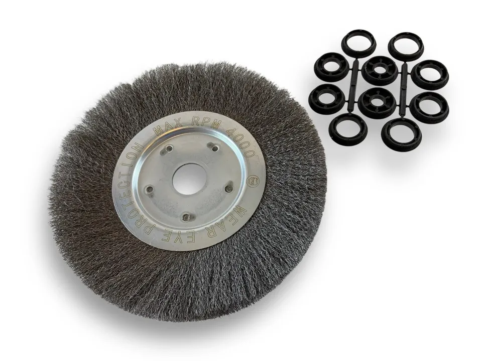 kibros-brosse-circulaire-touret-acier-souple-250-mm-1-rang image 1