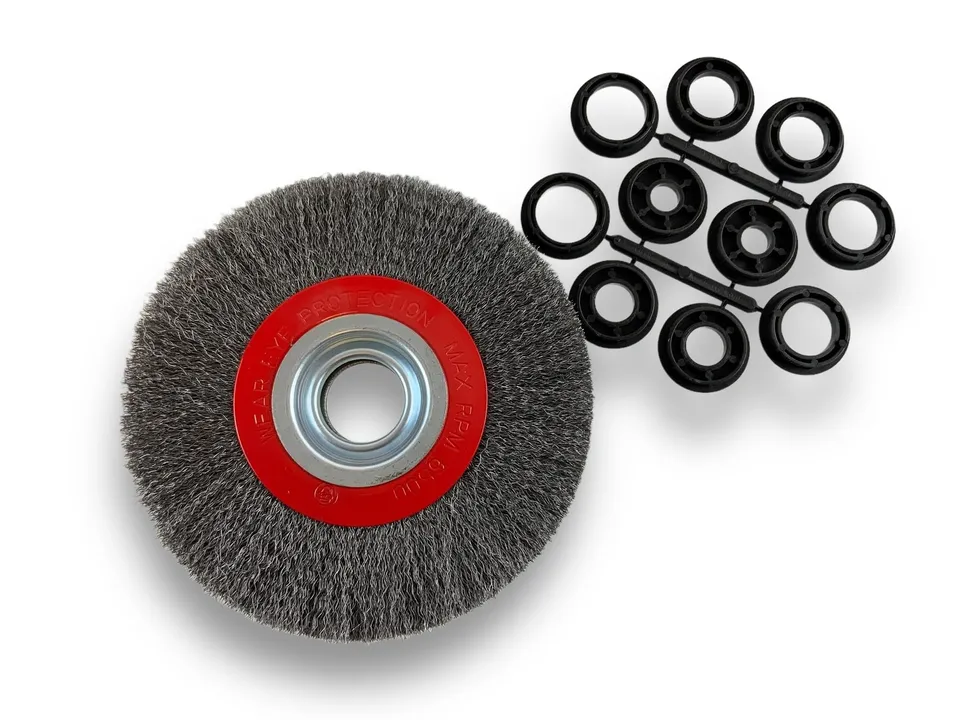 kibros-brosse-circulaire-touret-acier-dur-175-mm-2-rangs image 1