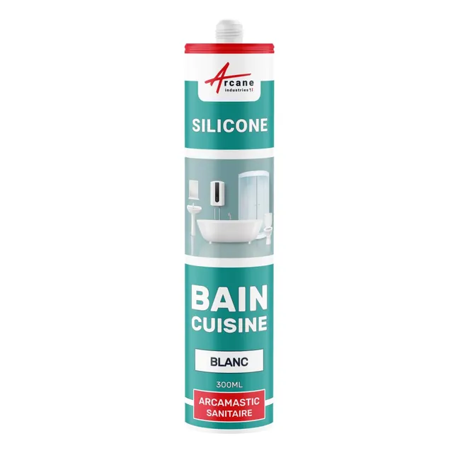 arcamastic-joint-silicone-salle-de-bain-300-ml-blanc-tanche image 1